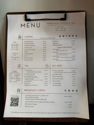 Menu photo 2 Skog Haus Coffee Mountlake Terrace, WA Menu photo 2 Skog Haus Coffee Mountlake Terrace, WA