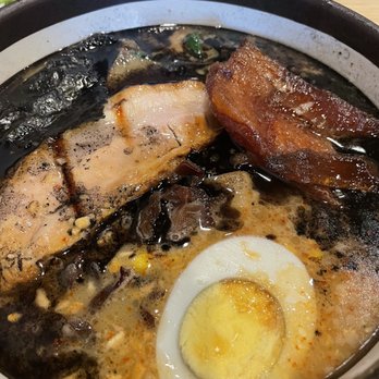 Santa Ramen - Black garlic pork cheek ramen - Ramen Near Me - San Mateo, California
