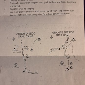 Cuyamaca Rancho State Park - Primitive site instructions - Campgrounds Near Me - Julian, California