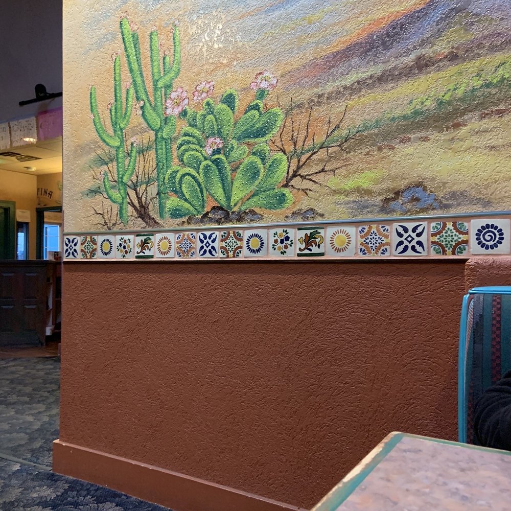 Baja Cantina - inside mural, the walls are covered - Mexican Near Me - Sequim, Washington