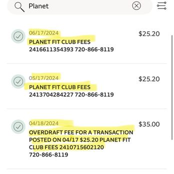 Planet Fitness - Every month I've been charged and haven't use this gym! - Gyms Near Me - Denver, Colorado
