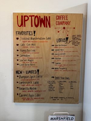 Menu photo 1 Uptown Coffee Company Marshfield, WI Menu photo 1 Uptown Coffee Company Marshfield, WI