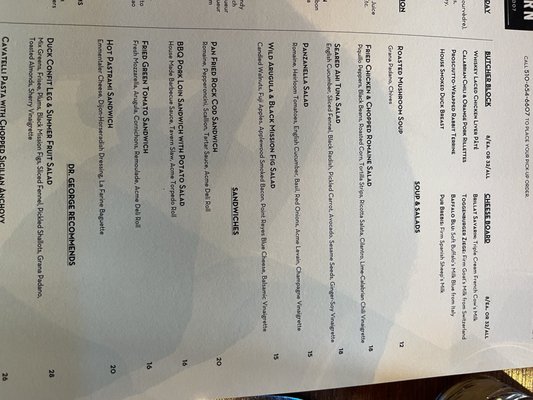 Menu photo 8 Wood Tavern Oakland, CA Menu photo 8 Wood Tavern Oakland, CA