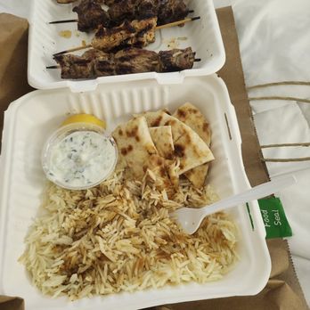 Yiassoo - This plate is so good its their combo plate you get 4 skewers . The plate can feed me for 2 days. - Greek Near Me - Cupertino, California Yiassoo - This plate is so good its their combo plate you get 4 skewers . The plate can feed me for 2 days. - Greek Near Me - Cupertino, California