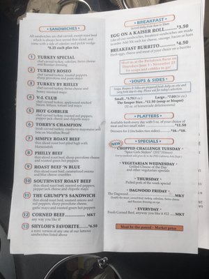 Menu photo 1 Grumpy's Handcarved Sandwiches Pottstown, PA Menu photo 1 Grumpy's Handcarved Sandwiches Pottstown, PA