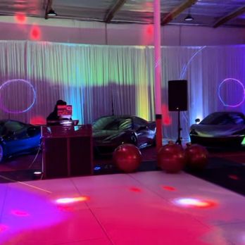Modern Party Rentals - Dance floor and white dripping - Party Equipment Rentals Near Me - Northridge, California Modern Party Rentals - Dance floor and white dripping - Party Equipment Rentals Near Me - Northridge, California