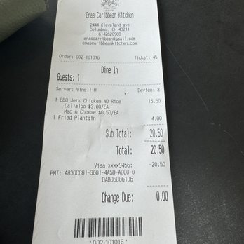 Ena's Caribbean Kitchen - So affordable for so much food - Caribbean Near Me - Columbus, Ohio
