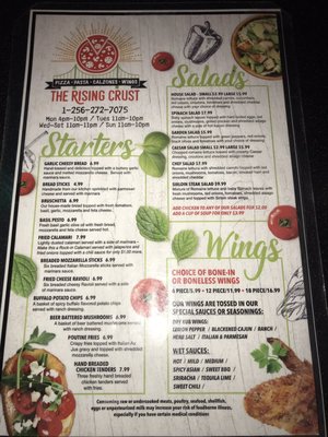 Menu photo 2 The Rising Crust Pizza And Hops Florence, AL