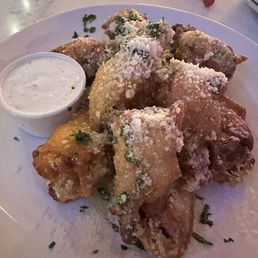 Garlic parm wings- they use fresh garlic! Garlic parm wings- they use fresh garlic!