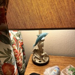 Emerald Beach Resort - Dolphin lamp to class it up.