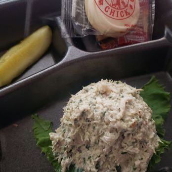 Chicken Salad Chick - One scoop of the Lemon basil chicken salad - Southern Near Me - Westerville, Ohio Chicken Salad Chick - One scoop of the Lemon basil chicken salad - Southern Near Me - Westerville, Ohio