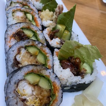 Izakaya Den - Spider roll and shrimp tempura roll - Japanese Near Me - Denver, Colorado Izakaya Den - Spider roll and shrimp tempura roll - Japanese Near Me - Denver, Colorado