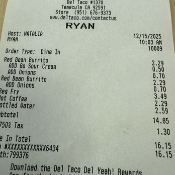 Del Taco - Tacos Near Me - Temecula, California