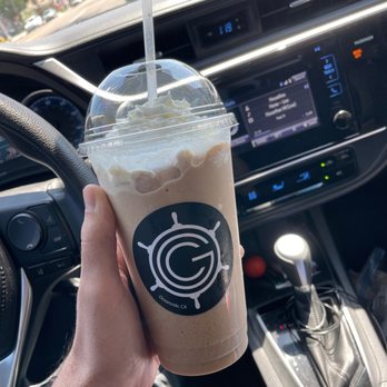 Captain's Grounds Coffee - Iced Blended Chai with Oat Milk and whip - Coffee & Tea Near Me - Oceanside, California