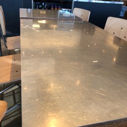 a table and chairs