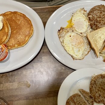 Cafe Folino - The "Hungry Man's Breakfast" with the sweet cream pancakes. Those pancakes are DELICIOUS! Highly recommend! - Cafes Near Me - Wyomissing, Pennsylvania Cafe Folino - The "Hungry Man's Breakfast" with the sweet cream pancakes. Those pancakes are DELICIOUS! Highly recommend! - Cafes Near Me - Wyomissing, Pennsylvania