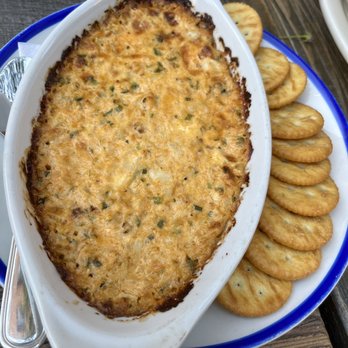 Jeffrey's Grocery - Warm crab dip (jalapeño & ritz crackers) $18 - Seafood Near Me - New York, New York Jeffrey's Grocery - Warm crab dip (jalapeño & ritz crackers) $18 - Seafood Near Me - New York, New York