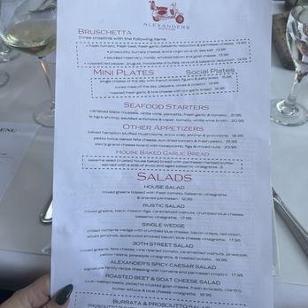 Alexanders on 30th - Menu - Italian Near Me - San Diego, California Alexanders on 30th - Menu - Italian Near Me - San Diego, California