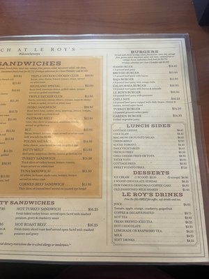 Menu photo 1 Le Roy's Restaurant Monrovia, CA