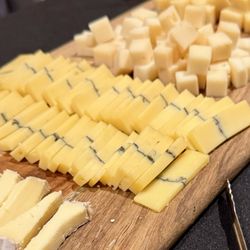 Grater Goods - Cheeses prepared for our tasting