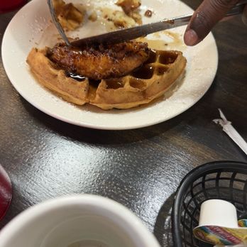 Black Mountain Griddle - Mostly finished chicken and waffles - Breakfast & Brunch Near Me - Henderson, Nevada