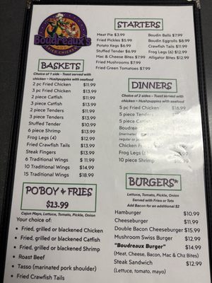 Menu photo 3 Boudreaux's Fried Chicken Newcastle, OK