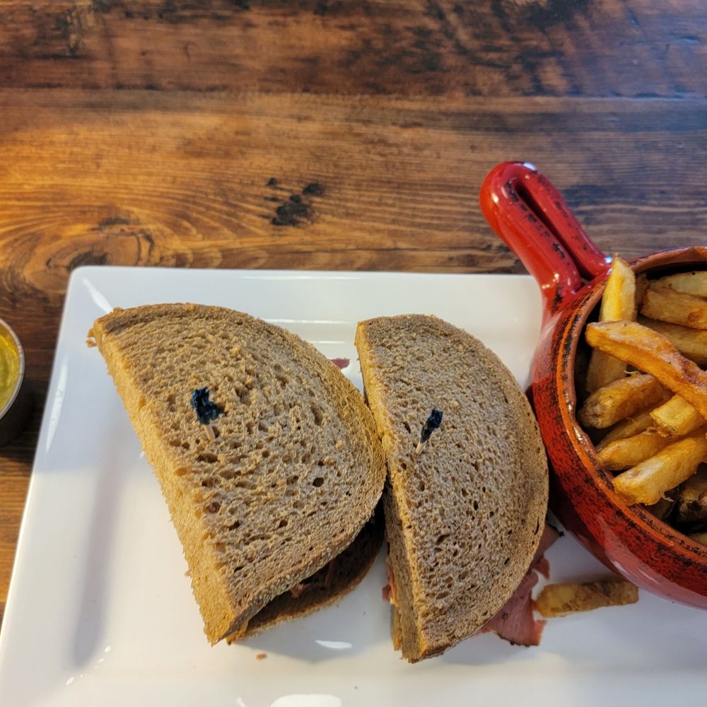 a sandwich and french fries