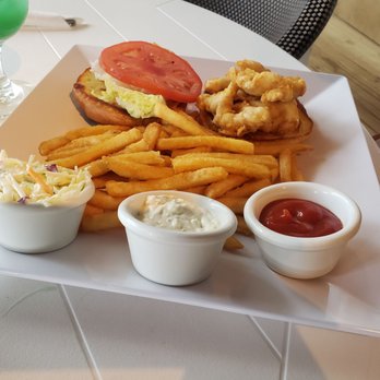 U-Tiki Beach - Tempura battered grouper burger and fries. Delicious! Will absolutely get again. Light and fluffy but still crispy batter. - Seafood Near Me - Jupiter, Florida U-Tiki Beach - Tempura battered grouper burger and fries. Delicious! Will absolutely get again. Light and fluffy but still crispy batter. - Seafood Near Me - Jupiter, Florida
