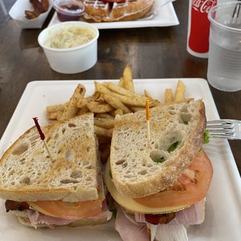 Cafe Destin - Club sandwich with fries - Cafes Near Me - Destin, Florida Cafe Destin - Club sandwich with fries - Cafes Near Me - Destin, Florida