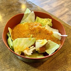 Kyoto Sushi and Grill- Avalon  - Ginger Salad is so good even though it looks like a cat threw up on it