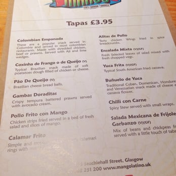 Mango - Small but simple menu - Tapas/Small Plates Near Me - Glasgow, GLG