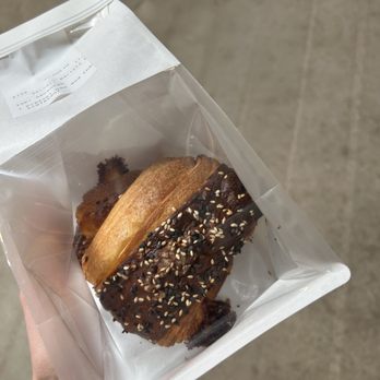 Black Box Bakery - ham & cheese pretzel croissant - Bakeries Near Me - Edgewater, Colorado