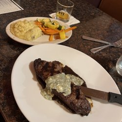 Joey's Bar & Grill - Grilled Flat Iron Steak w/ Gorgonzola