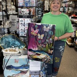 MeLinda's Fine Gifts - Another beautiful item from our famous Brandi Rollins!!!  This is her alligator and butterfly indoor wall art!!...