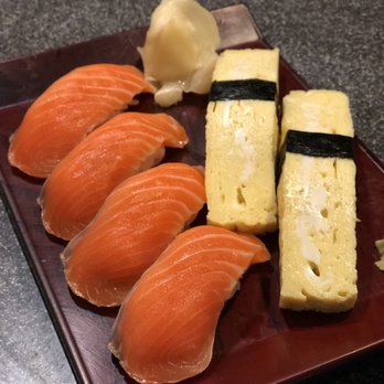 Yohei Sushi Restaurant - 2 order salmon nigiri no onions 1 order tamago - Sushi Bars Near Me - Honolulu, Hawaii Yohei Sushi Restaurant - 2 order salmon nigiri no onions 1 order tamago - Sushi Bars Near Me - Honolulu, Hawaii
