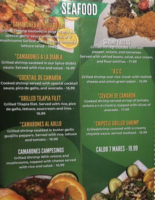 Menu photo 1 La Terrazita Kinston, NC