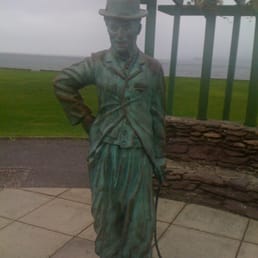 Charlie Chaplin's statue in Waterville, Ireland