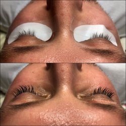 Nicole True Beauty - Male client wanted VERY natural lashes. Classic Full Set using mink lashes. 8-11mm in length and C curl.