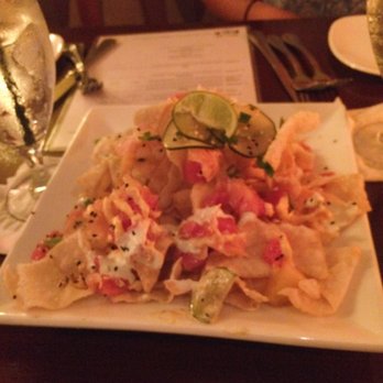 Gordon Biersch - Ahi tuna nachos- one of my favorite things I've ever eaten - New American Near Me - Myrtle Beach, South Carolina