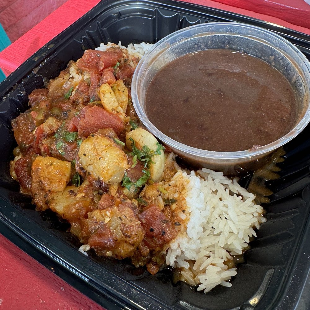 Caribbean Scallops Entree