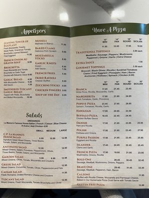 Menu photo 2 C.P. La Manno's Have A Pizza Miller Place, NY Menu photo 2 C.P. La Manno's Have A Pizza Miller Place, NY