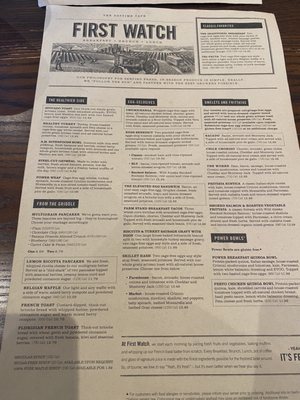 Menu photo 5 First Watch Towson, MD