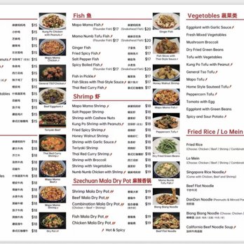 Mapo Mama - Menu - Szechuan Near Me - Houston, Texas Mapo Mama - Menu - Szechuan Near Me - Houston, Texas