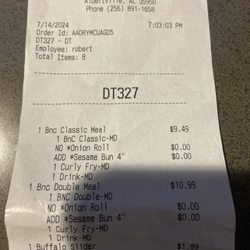 Arby's - Got the wrong order