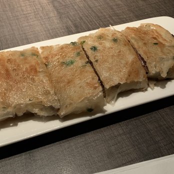 Uluh - Scallion Pancake with Sliced Beef - Tea Rooms Near Me - New York, New York Uluh - Scallion Pancake with Sliced Beef - Tea Rooms Near Me - New York, New York