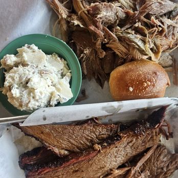 Whole Hog Cafe - Brisket, pulled pork, and potato salad - Barbeque Near Me - Albuquerque, New Mexico