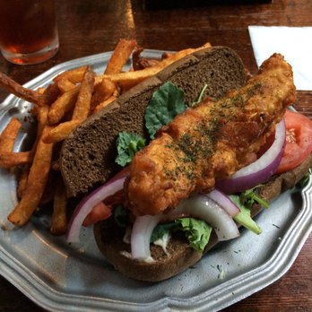 Boyd's Jig and Reel - Poboy sandwich with seasoned fries for lunch. - Scottish Near Me - Knoxville, Tennessee