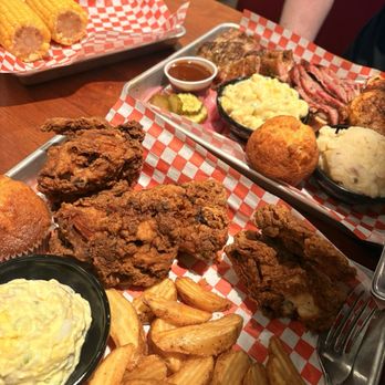 Famous Dave's BBQ - IRIS' FRIED CHICKEN-N-MEAT & COMBO 3 MEAT COMBO - Barbeque Near Me - Modesto, California Famous Dave's BBQ - IRIS' FRIED CHICKEN-N-MEAT & COMBO 3 MEAT COMBO - Barbeque Near Me - Modesto, California