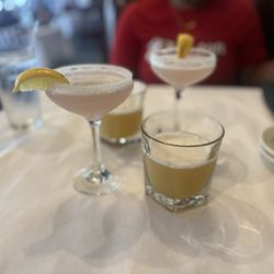 Amerigo Italian Restaurant - Lavender Lemon Drop & Green Tea Shot