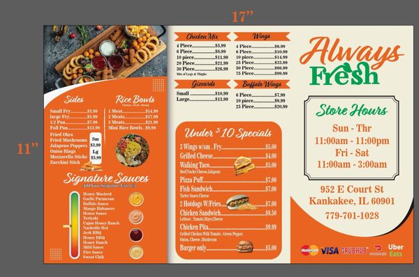 Menu photo 2 Always Fresh Chicken & Fish Kankakee, IL